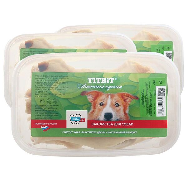 Лакомство для собак TITBIT Нога баранья, банка 3,3л (упаковка - 3 шт)