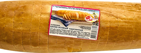 Батон ТХК Особый, в нарезке