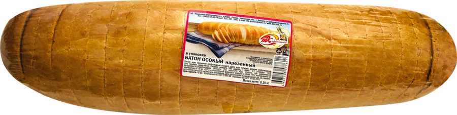 

Батон Тхк Особый в нарезке 350 г