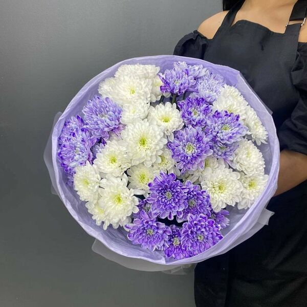 9 кустовых хризантем