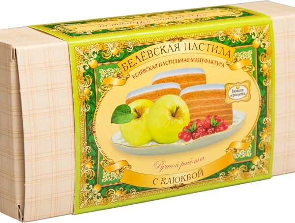Пастила Белевская Пастильная Мануфактура с клюквой 200г