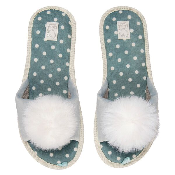 Тапочки домашние женские Lucky land Пушок, размер 38, текстиль, в ассортименте