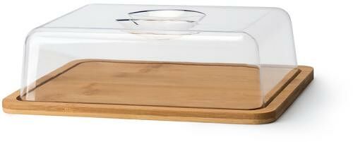 Сырница Atmosphere Natura бамбуковая с крышкой 1 шт