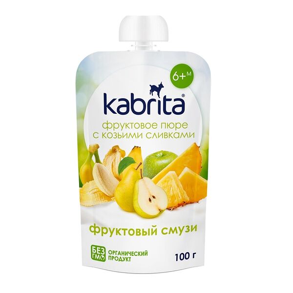Пюре фруктовое Kabrita с козьими сливками 