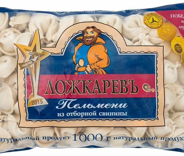 Пельмени Ложкаревъ из отборной свинины