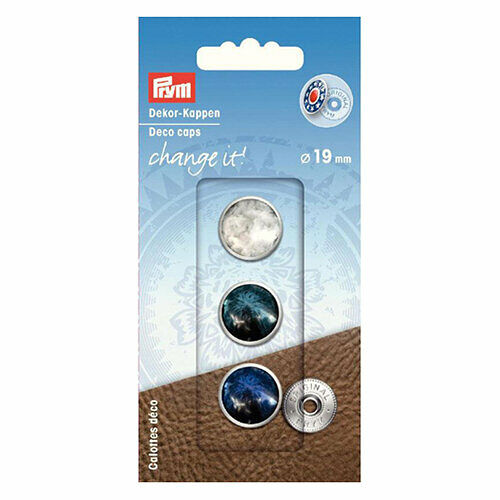  Декоративные шляпки для кнопок Change it Декоративн. шляпки Гламур 3шт. Prym