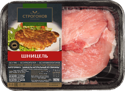 Шницель из свинины Строгонов, 500 г