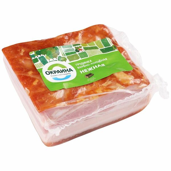 Грудинка Окраина Нежная копчёно-варёная