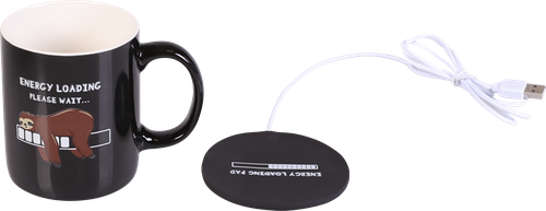 Кружка HOMECLUB c USB-подставкой для подогрева 350мл, фарфор, Арт. 236320