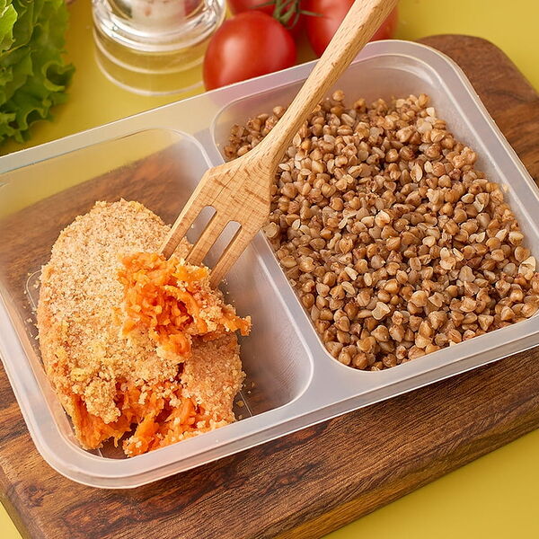 Котлета морковная с гречей