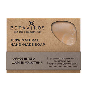 Мыло Botavikos Чайное дерево, Шалфей мускатный 100г, Россия