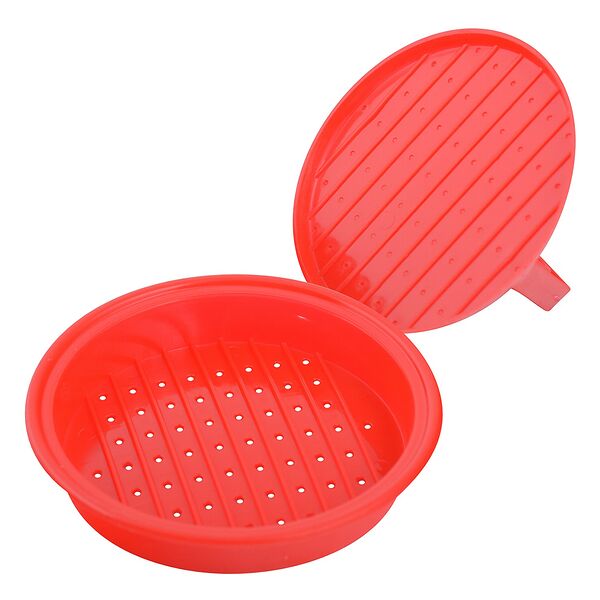 Пресс для котлет Multidom Гамбургер, пластик, 13х13х5 см, в ассортименте