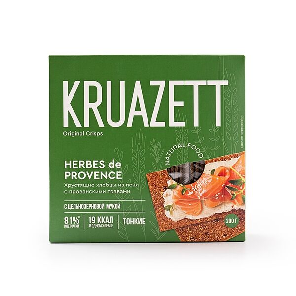 Хлебцы Kruazett тонкие с прованскими травами
