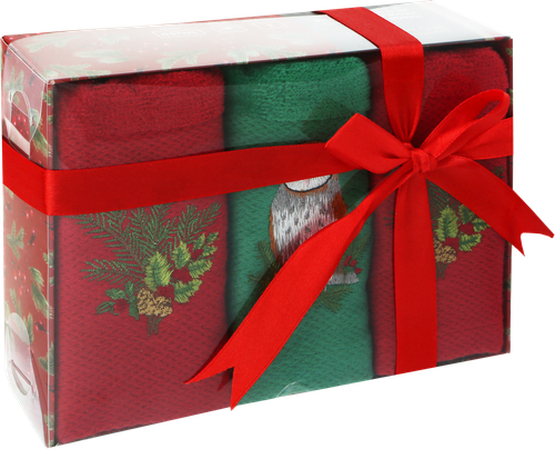 

Набор полотенец Homeclub Рождественские традиции 30x50 см хлопок цвет в ассортименте