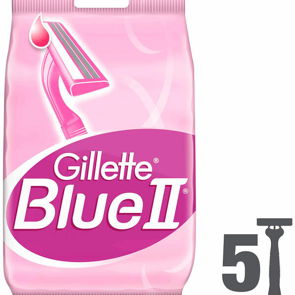 Бритва Gillette Blue II одноразовая женская 4шт + 1шт подарок