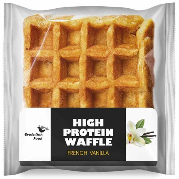 Вафля бельгийская протеиновая без сахара Evolution Food со вкусом ванили