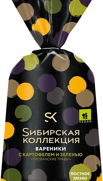 Вареники Сибирская коллекция с картофелем и зеленью 700г