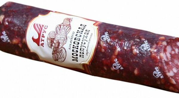 Колбаса сырокопченая Московская Атрус полусухая