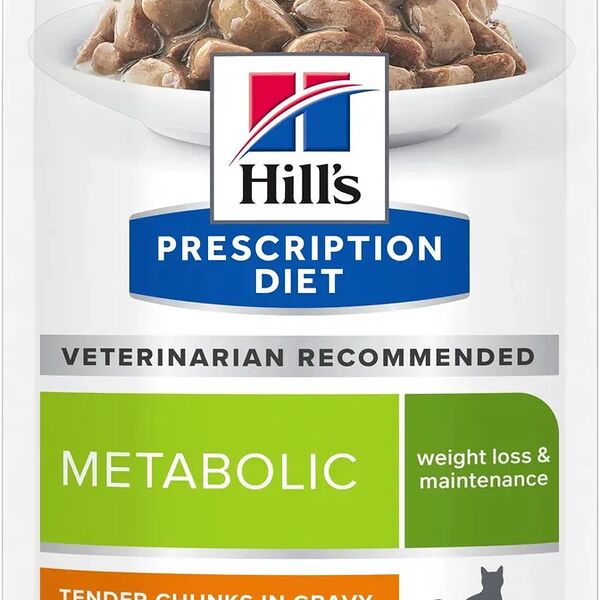 Влажный корм для кошек Hill's Prescription Diet Metabolic для коррекции веса Курица, 85 г
