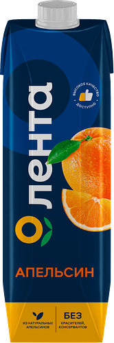 Нектар ЛЕНТА Апельсиновый, 1л