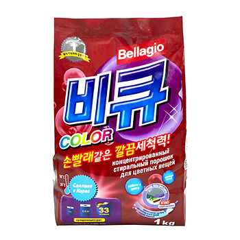 Стиральный порошок для цветных тканей концентрированный, Bellagio, 1 кг