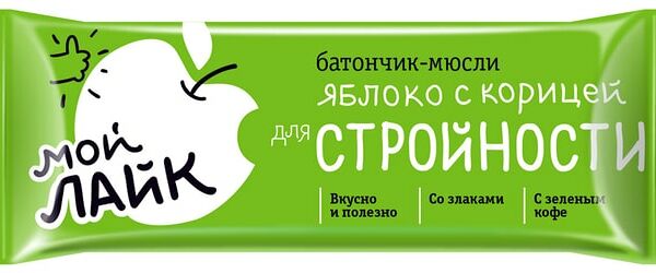 Батончик Леовит Мой Лайк для стройности яблоко с корицей 25г