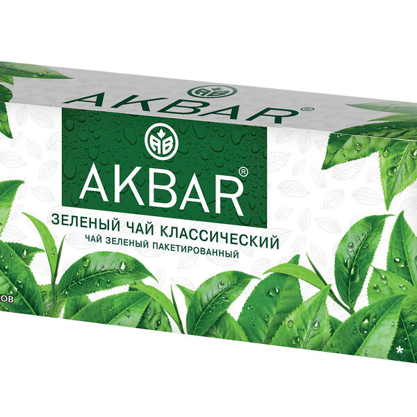 Чай зеленый Akbar Классический 25 пакетиков 50 г