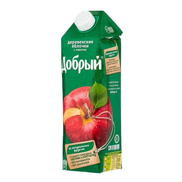 Нектар Добрый Деревенские яблочки с мякотью