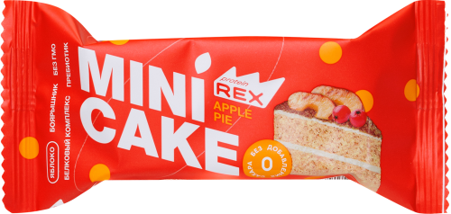 

Пирожное протеиновое Protein Rex Mini cake яблочный тортик 40 г