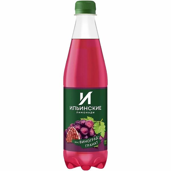 Напиток Ильинские лимонады виноград-гранат газированный