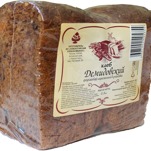 Хлеб Новоалтайский хлебокомбинат Демидовский нарезка 300 г