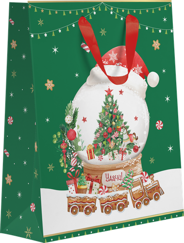 

Пакет подарочный Новогодняя сказка, 14х19х9см, Арт. SN в ассортименте