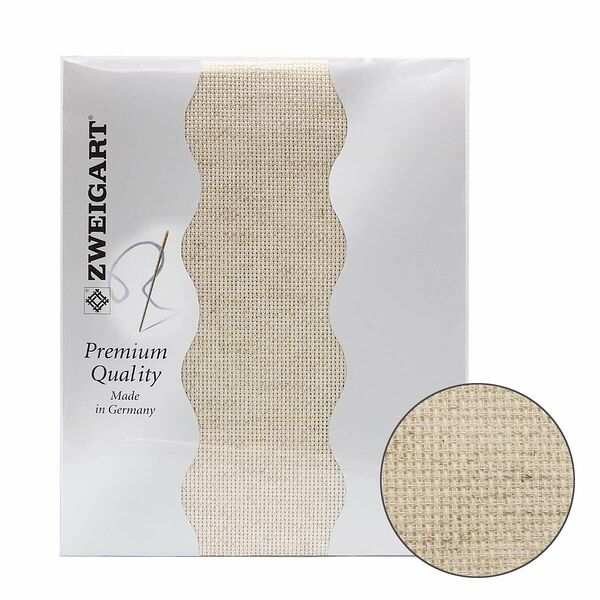 Канва в упаковке 3279/54 Rustico Aida 14ct (51% хлопок, 34% вискоза, 15% лен) 50х55см