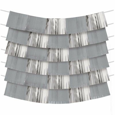 Гирлянда-бахрома Silver 150х25см 9шт