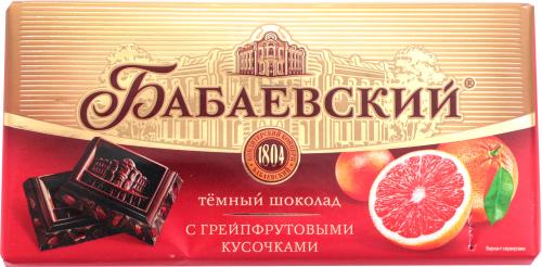 

Шоколад Бабаевский с грейпфрутовыми кусочками 90 г