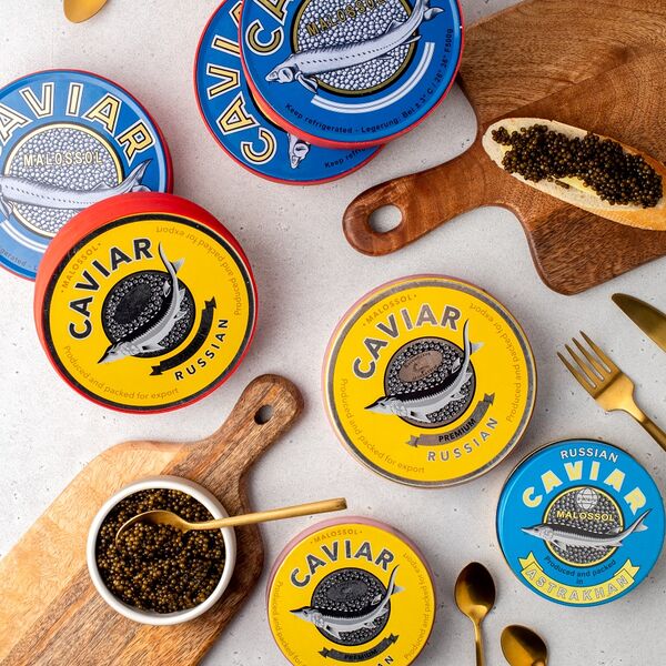 Черная икра осетровых рыб