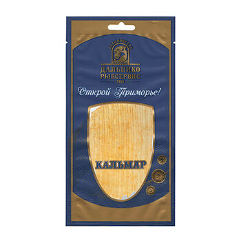 Кальмар Дальпико Рыбсервис командорский сушено-вяленый прессованный с перцем филе 40г, Россия