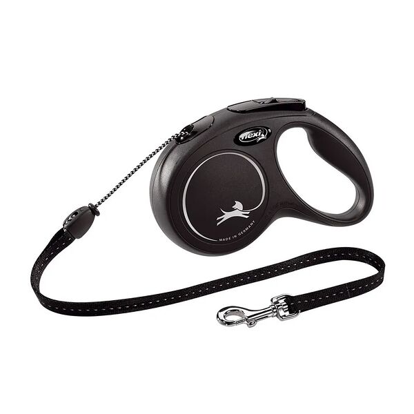 Рулетка-трос для собак BLACK DESIGN до 20 кг 5 м, черный