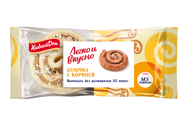 Булочка Хлебный дом Легко и Вкусно с корицей 180г