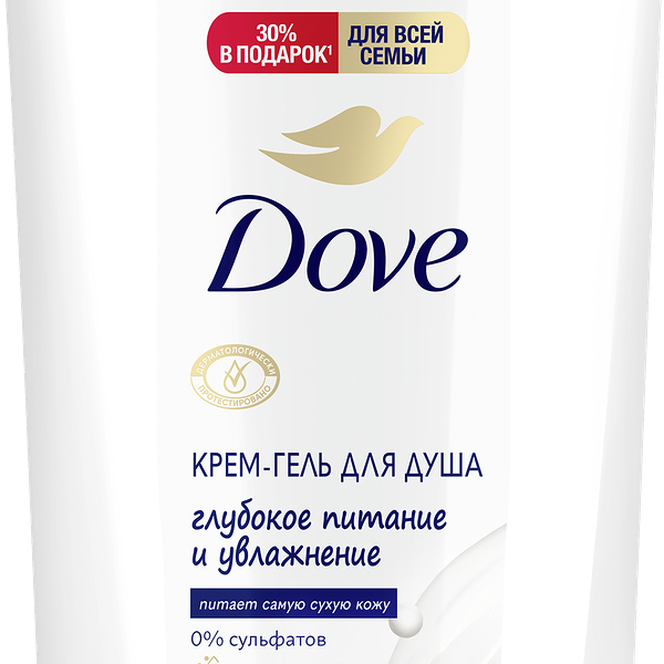 Крем-гель для душа Dove Глубокое питание и увлажнение для всей семьи