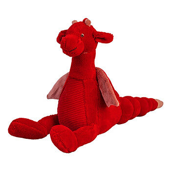Игрушка мягкая «Дракон Tine» красный, Happy Horse, 25 см, Нидерланды