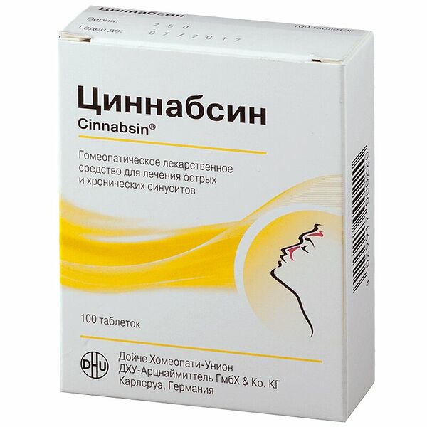 Циннабсин таблетки гомеопатические 100 шт 
