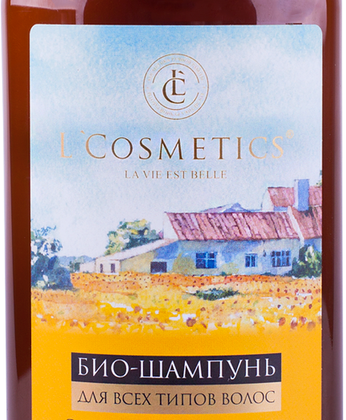 Био-шампунь для волос L'Cosmetics Лаванда, Роза, Календула, 250 мл