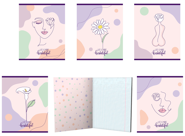 Тетрадь Academy Style Голография в клетку А5