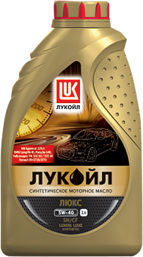 

Масло моторное ЛУКОЙЛ Люкс 5W40 API синтетическое Арт. 207464, 1л
