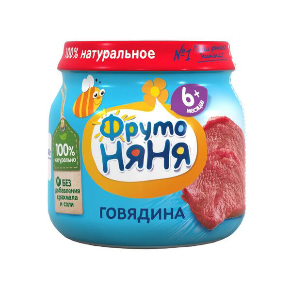 Фруто Няня пюре говядина 80г