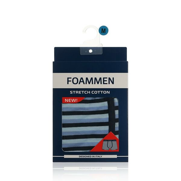Мужские трусы Foammen Fo210005-1 , Широкая голубая полоска , M