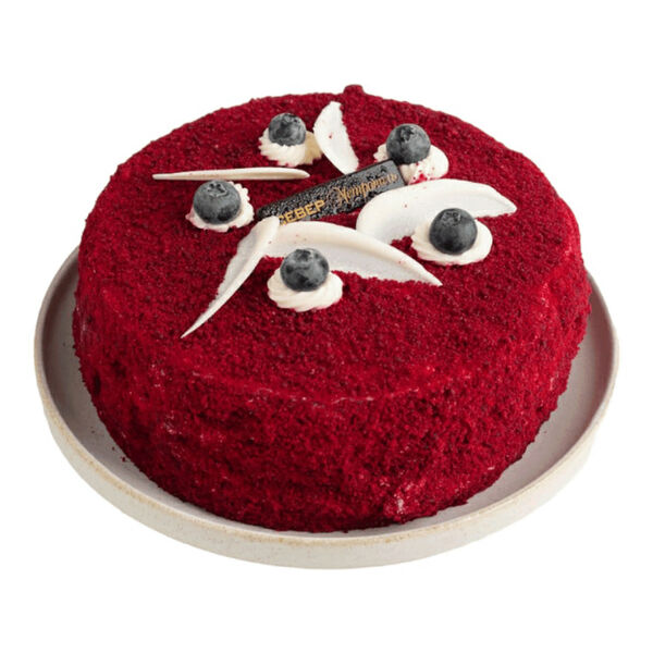 Торт Север-Метрополь Красный бархат с голубикой