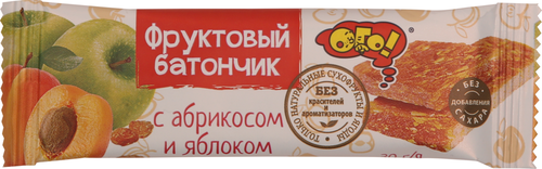 

Батончик фруктовый Ого! с Абрикосом и Яблоком 30 г