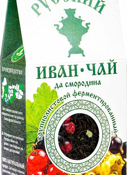 Чай травяной Русский Иван-чай ферментированный со смородиной 50 г